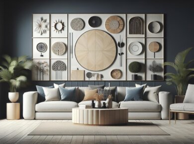 Ściana w salonie – 7 modnych pomysłów